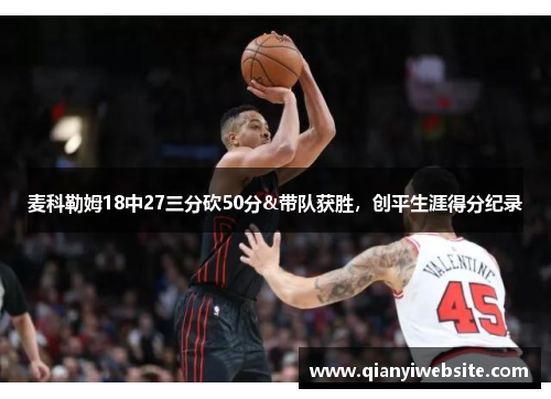 麦科勒姆18中27三分砍50分&带队获胜，创平生涯得分纪录